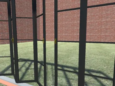 Bifold Patio Door Low-poly 3D model