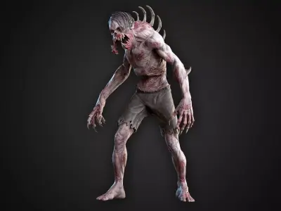 Humped Mutant Low-poly 3D model