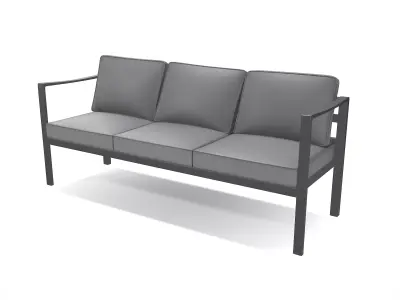 out bench sling fabric 014 Low-poly 3D model