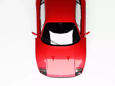 Ferrari f40 car Low-poly 3D model Low-poly 3D model