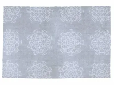 Arabesque snowflake baby blanket 3D model