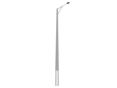 Concrete Lamp Post - Light Pole - Light Post - Street Light 13 3D model