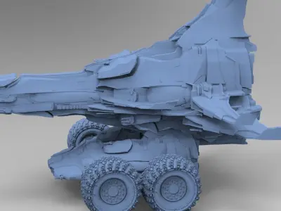 Space Roamer Mining laser craft 3D model