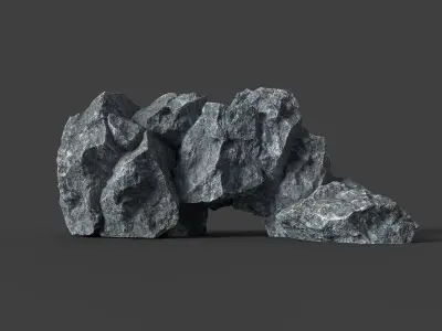Rock 5-7 Low-poly 3D model