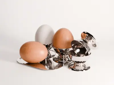 Egg Set 01 Low-poly 3D model