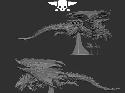 Xenarid Dragon 3D print model