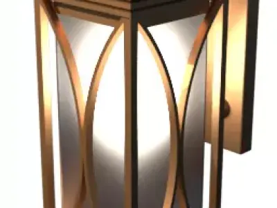 Bracket Light 3 Low-poly 3D model