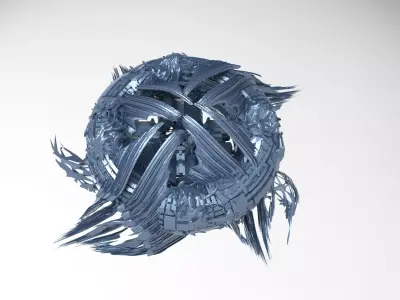 Dark realm sci fi platform 4  3D model