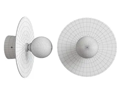 BLESS ROUND WALL Low-poly 3D model