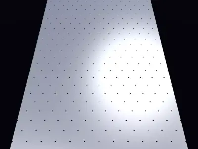 Perforated panel with 1 percent opening 25O89 3D model