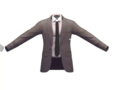 Cartoon High Poly Subdivision Jacket 009 Low-poly 3D model