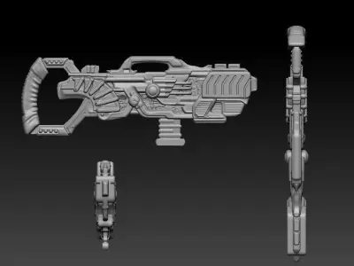 Big Sci-Fi Blaster 3D print model