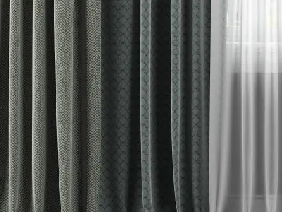 Curtain Set 306 3D model