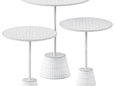 Coffee Tables Queens by Gianfranco Ferre Home 3D model