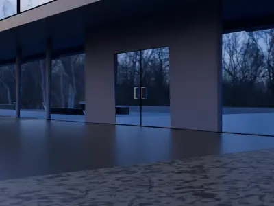 Modern Glass Building Skyscraper 3D model