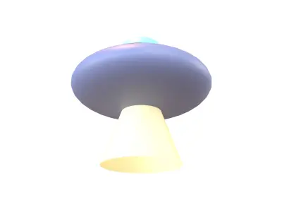 UFO Icon v1 001 Low-poly 3D model