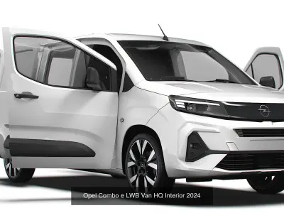 Stellantis Small E Van HQ Interior LWB 2024 3D Model Pack