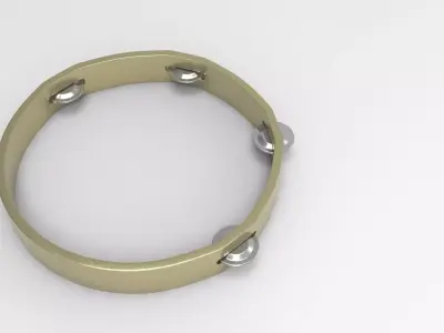Lur Tef Instrument Low-poly 3D model