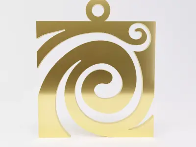 Maori pendant 9 3D print model