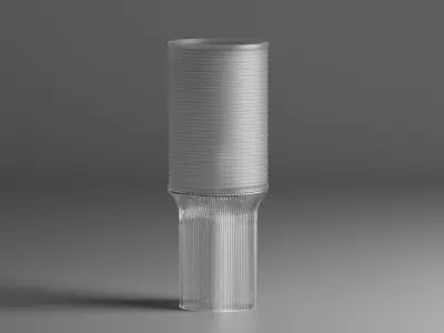 SAINT LOUIS Crystall Lampshade Tall Table Lamp Free 3D model