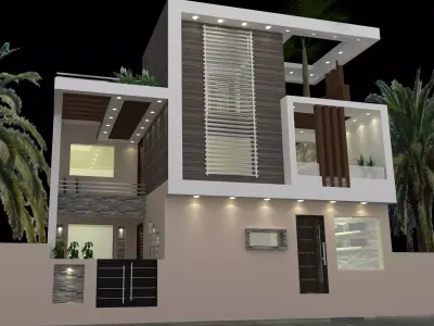 3D house render design in pakistan 3D model