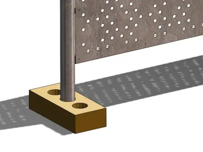Temporary fencing 3D model