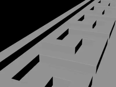 baguette greek key border Free 3D model