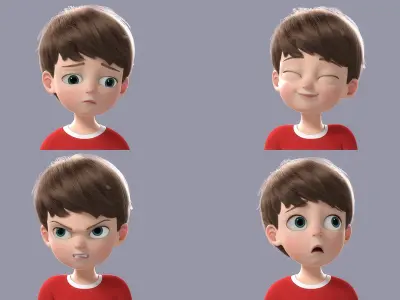  Cartooon Boy Rigged 