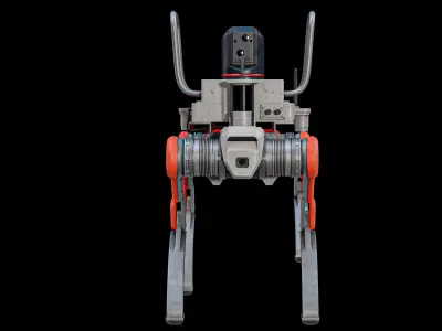  Firefighter Robot Unitree B2 Rescue Modification PBR 