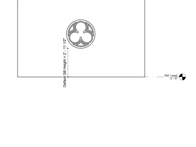 Circular Gothic Window 3D model