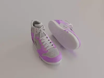 Wedge Sneakers 01 3D model