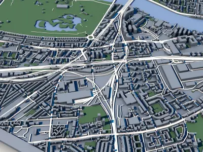 Battersea Park London London Urban Landscape for Printing 3D print model
