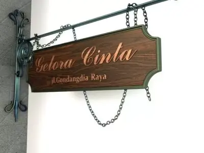 Vintage Signage 003 3D model