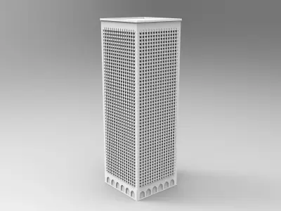 Building package Low-poly 3D model