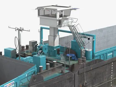  Camaro V Long Cargo Vessel Dutch Flag Gray Rigged 