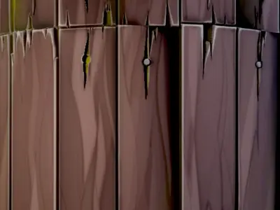 Stylized Wood Planks Substance PBR material and textures  Texture