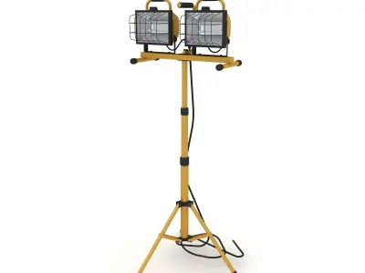 Halogen Work Light 3D model