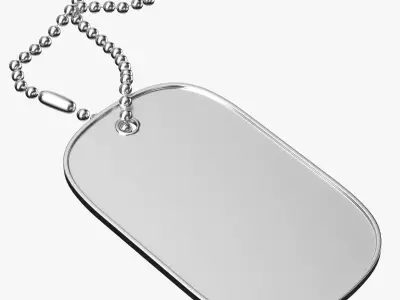 Dog Tag 01 3D model