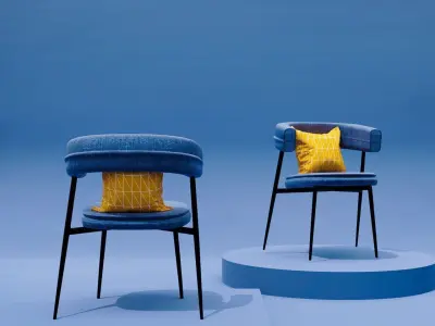 Zanotta Nena Chair Visual Free 3D model