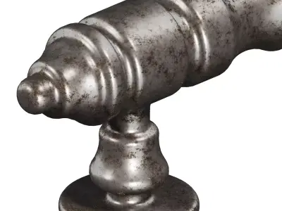 Rusty Door Handle 3D model