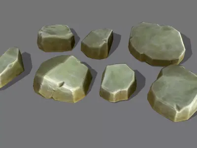 Rock Stone Low-poly 3D model