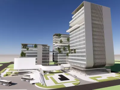 Modern City Block -A26 3D model
