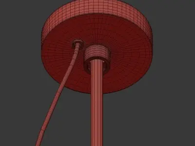 Vetreria rattan pendant lamp 3D model