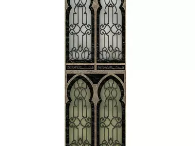 Mosque Window Low-poly 3D model