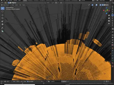 Alien Planet Sci-Fi Fantasy Scenery - Planet Explosion 3D model