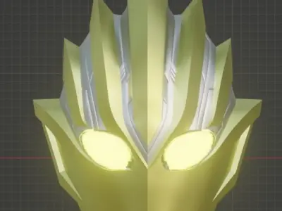 Ultraman Trigger Glitter Eternity 3D printable helmet 3D print model