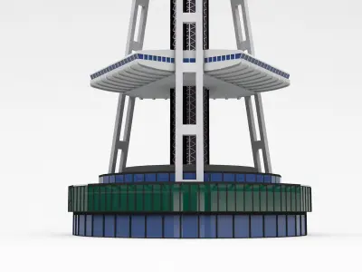 Space Needle 3D model