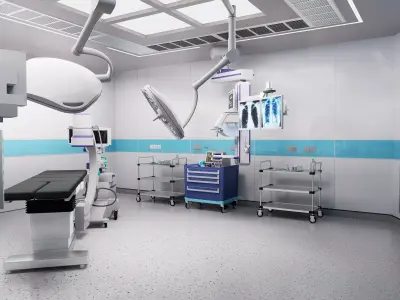 Hospital Interior-Surgery Department Low-poly 3D model