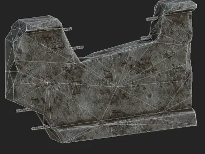 Wall 03 Pbr Low-poly 3D model