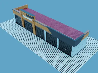 magazine  shop  store 3D model